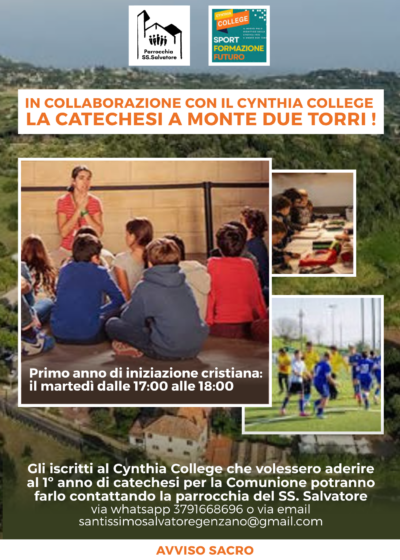 LOCANDINA chyntia college catechesi